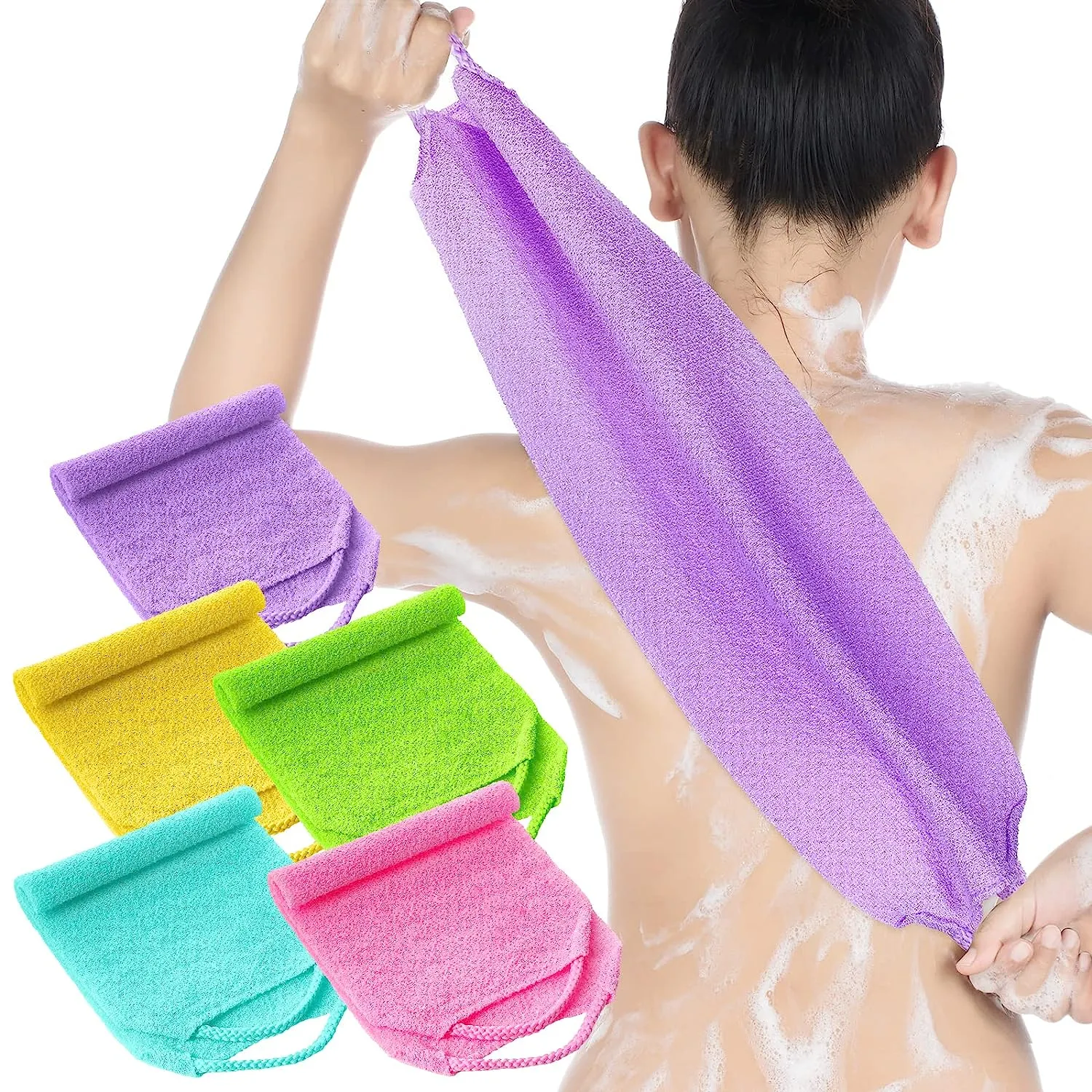 🔥Hot Sale Stretchable Back Rub Bath Towel